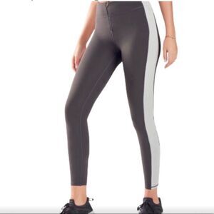 Fabletics High Waisted Statement Cold Weather, Zip Front Leggings